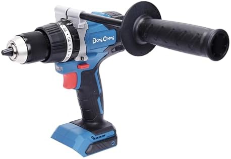 Dong Cheng 20V Brushless Hammer Drill  1062 in lbs  1/2 Keyless Metal Chuck  24 1 1 Clutch  Cordless Hammer Drill with 4 0Ah Battery Kit for Drilling Brick Wall  Metal  Wood