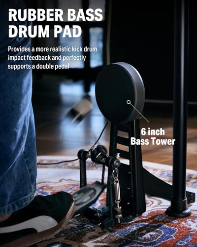 Donner DED 200 MAX Electronic Drum Set with Industry Standard Mesh Heads  10 Snare  8  Tom  10 Tom  12 Crash  450  Authentic Sounds for Optimal Performance and Feel NEW