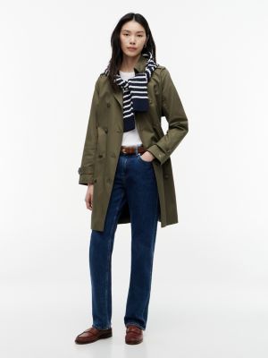 Talla S - Double Breasted Belted Trench Coat