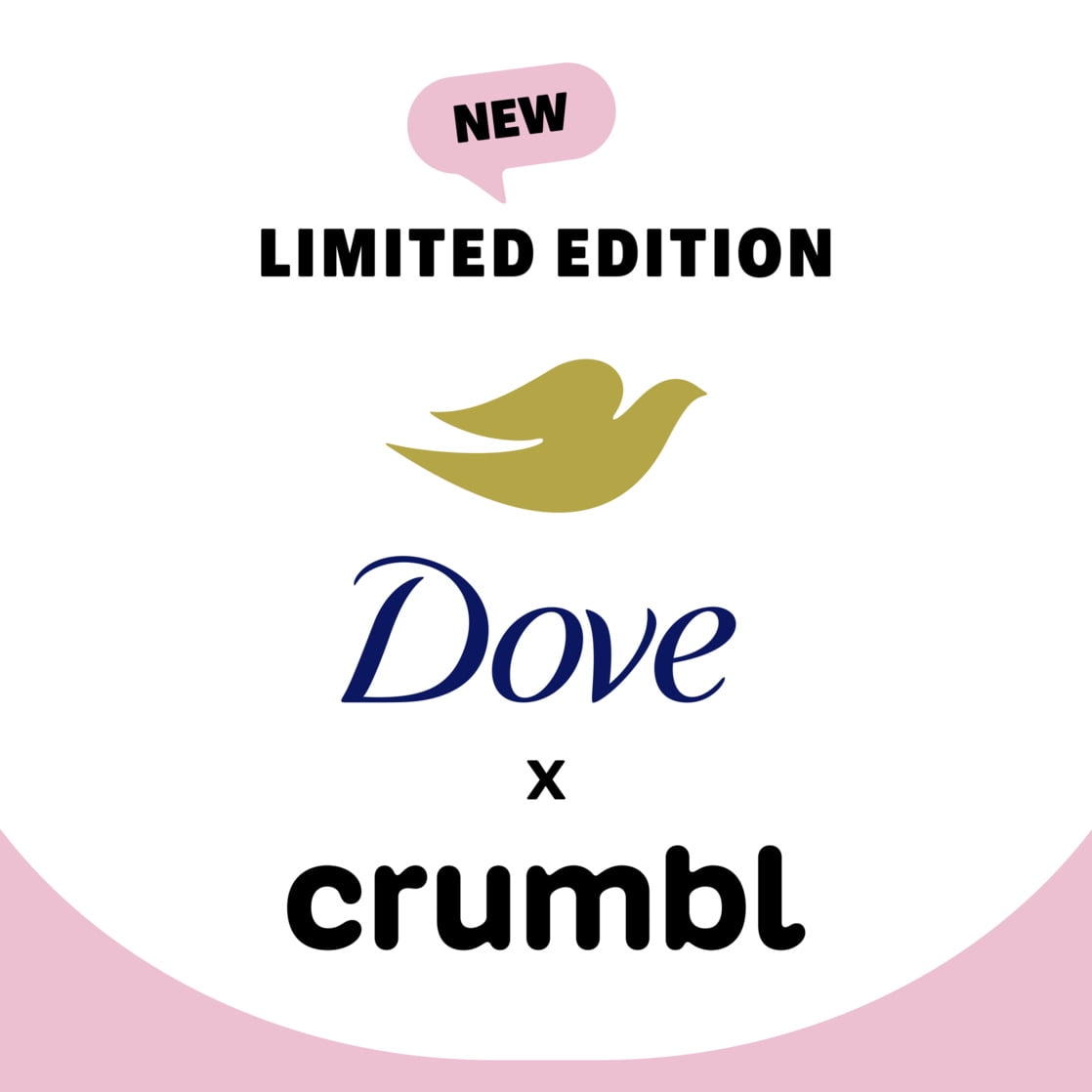 Dove Set de Regalo para el Cuidado Del Cuerpo con Pastel de Confeti Edición Limitada Crumbl, 4 Unidades