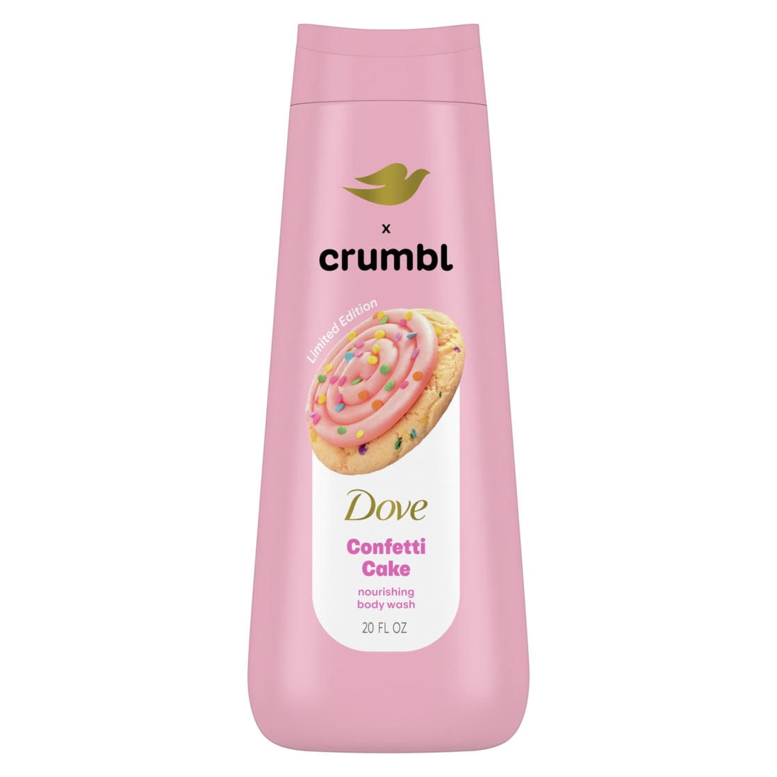 Dove Set de Regalo para el Cuidado Del Cuerpo con Pastel de Confeti Edición Limitada Crumbl, 4 Unidades