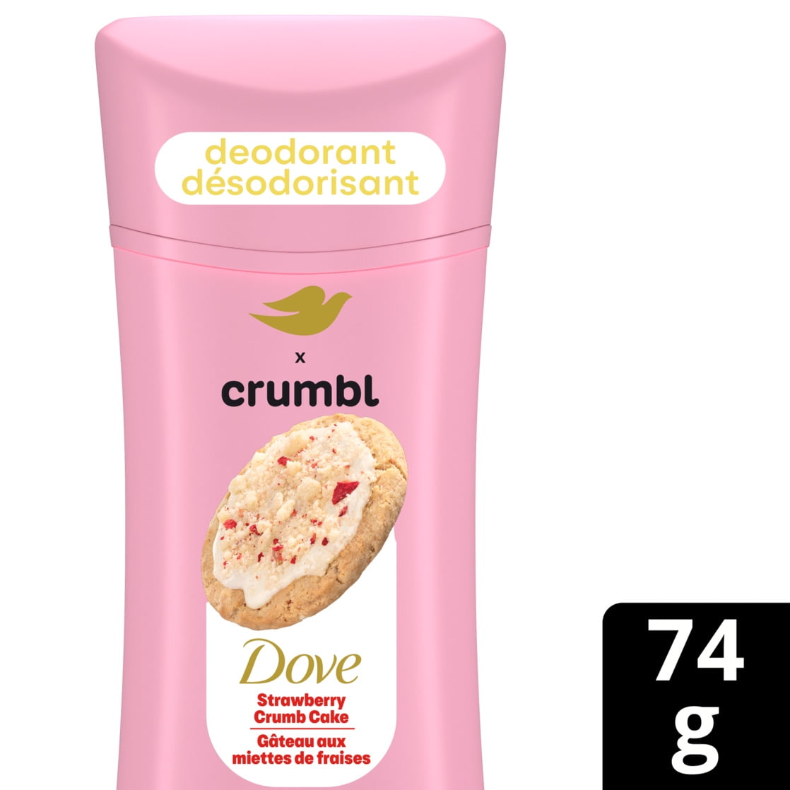 Dove Crumbl Limited Edtion Deodorant Stick Strawberry Crumb Cake  2 6 oz