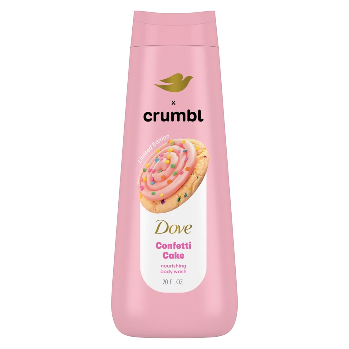 Dove Crumbl Limited Edtion Body Wash Confetti Cake  20 fl oz