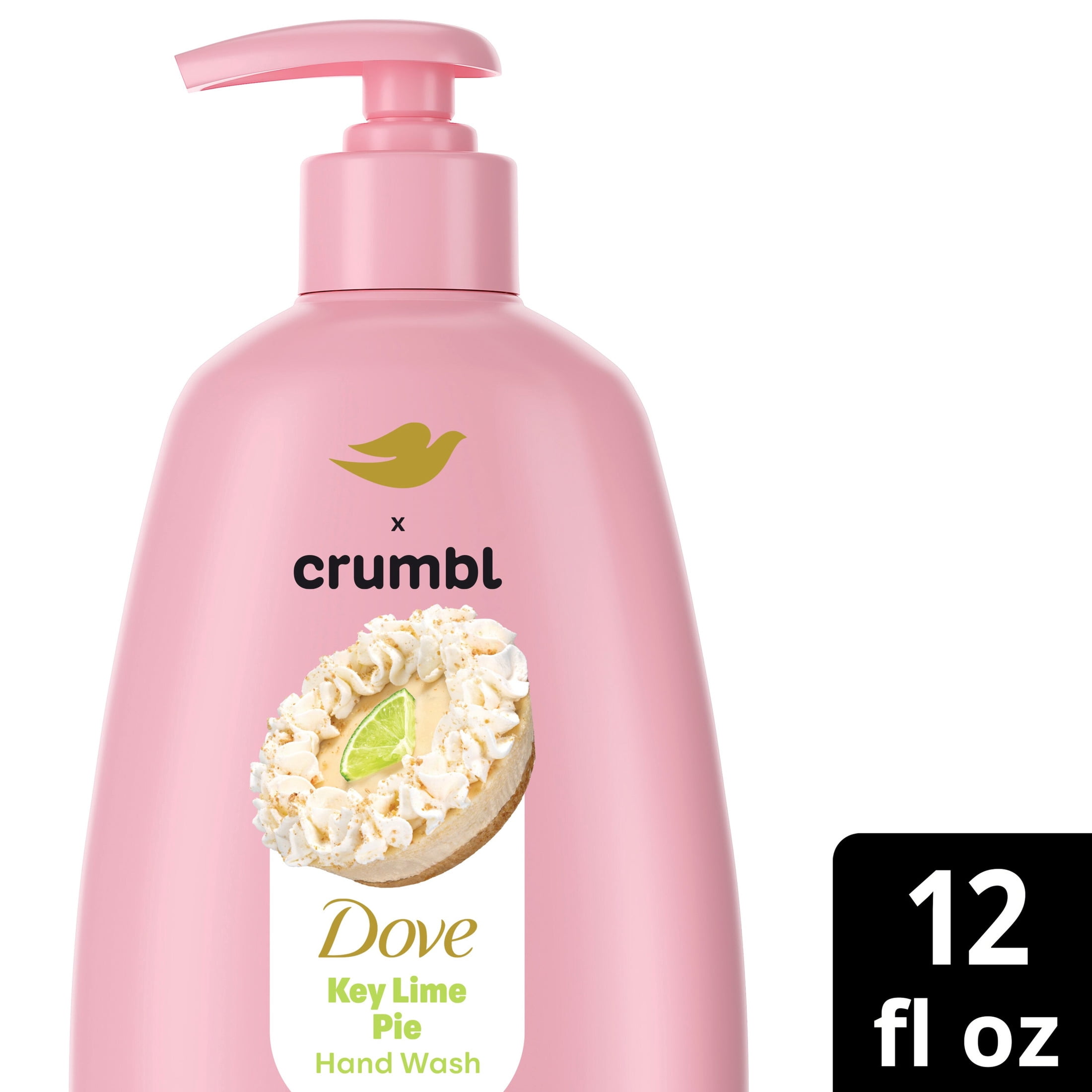 Dove & Crumbl Limited Edition Liquid Hand Soap Key Lime Pie Cleanses & Nourishes Hands  12 fl oz