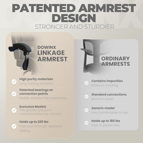 Dowinx Gaming Chair Fabric with Pocket Spring Cushion  Massage Game Chair Cloth with Headrest  Ergonomic Computer Chair with Footrest 290LBS  Black