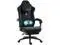 Dowinx Gaming Chair Fabric with Heated Shiatsu Massage Lumbar Support  Big and Tall Game Chair Breathable with Footrest and Pocket Spring Cushion  High Back Computer Chair for Adult  Black