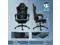Dowinx Gaming Chair Fabric with Heated Shiatsu Massage Lumbar Support  Big and Tall Game Chair Breathable with Footrest and Pocket Spring Cushion  High Back Computer Chair for Adult  Black