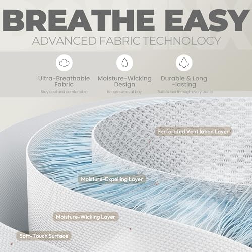 Dowinx Gaming Chair Fabric with Pocket Spring Cushion  Massage Game Chair Cloth with Headrest  Ergonomic Computer Chair with Footrest 290LBS  Black and Grey