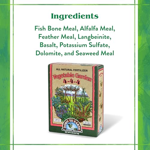 Down To Earth All Natural Fertilizers Organic Vegetable Garden   Plant Food for Vegetables  Herbs  Greens and Raised Beds 4 4 4  5 lb