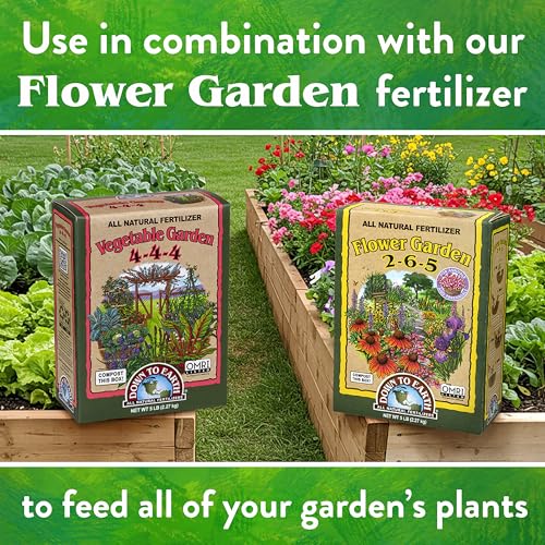 Down To Earth All Natural Fertilizers Organic Vegetable Garden   Plant Food for Vegetables  Herbs  Greens and Raised Beds 4 4 4  5 lb