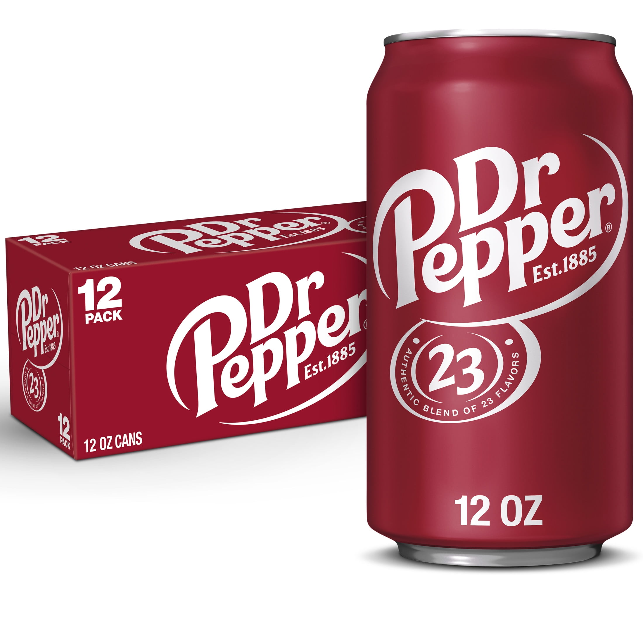 Dr Pepper Soda Pop  12 fl oz  12 Pack Cans