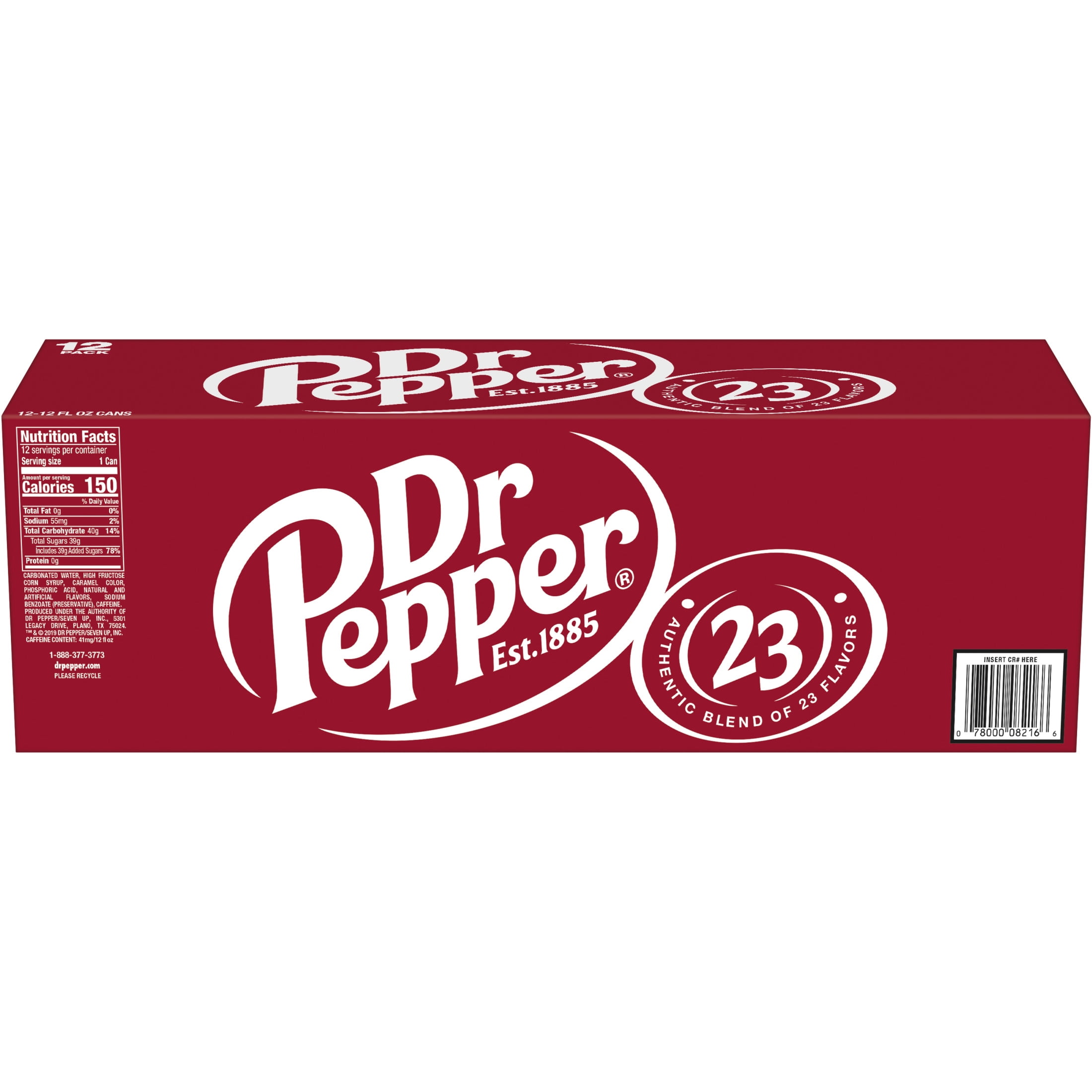 Dr Pepper Soda Pop  12 fl oz  12 Pack Cans