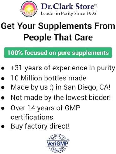 Dr  Clark Selenium Supplement 200 Mcg   Dietary Capsules with Essential Mineral   Improves Thyroid Function  Immune Support   100 Capsules