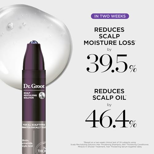 Dr  Groot Thickening Serum  Shampoo  Conditioner  and Scalp Treatment Set for Hair Loss   Clinical Results with Biotin and Rosemary for Hair Thinning  Shedding  Scalp Repair and Treatment
