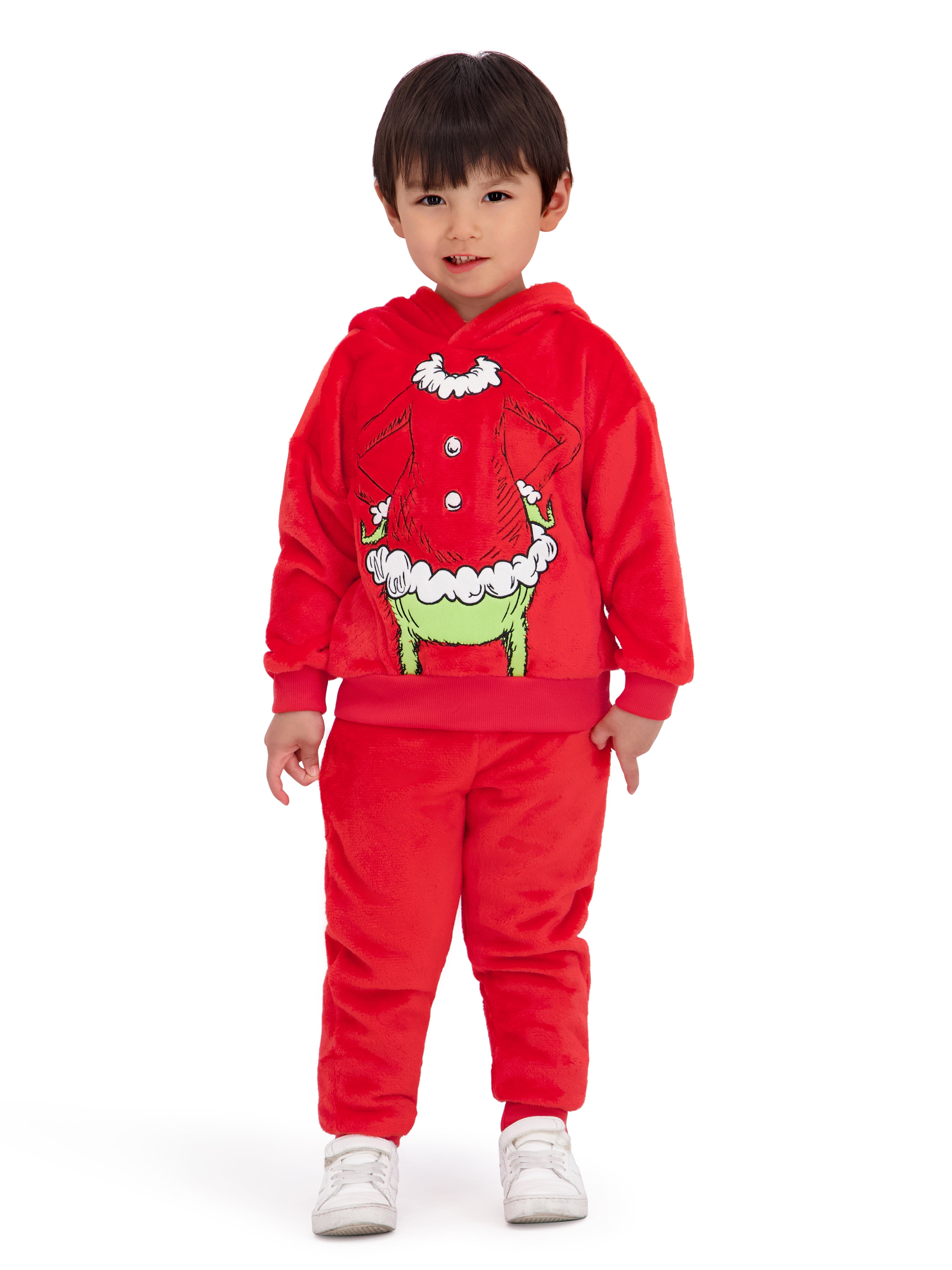 Dr  Seuss Conjunto de Jogging y Sudadera con Capucha Unisex para Ni os Peque os The Grinch  Tallas 12 M 5 T