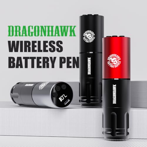Dragonhawk A1 Beginner Tattoo Kit  Cordless Complete Pro Tattoo Gun Pen Machine Kit  Cartridges Tattoo Machine Needles