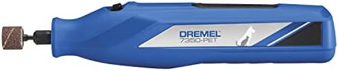 Dremel 7350 PET 4V Pet & Dog Nail Grinder  Easy To Use & Safe Nail Trimmer  Professional Pet Grooming Kit   Works on Large  Medium  Small Dogs & Cats