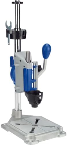 Dremel Drill Press Rotary Tool Workstation Stand with Wrench   Mini Portable Press & Tool Holder   2 Inch Depth  Ideal for Drilling Perpendicular and Angled Holes   220 01