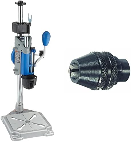 Dremel Drill Press Rotary Tool Workstation Stand with Wrench   Mini Portable Press & Tool Holder   2 Inch Depth  Ideal for Drilling Perpendicular and Angled Holes   220 01