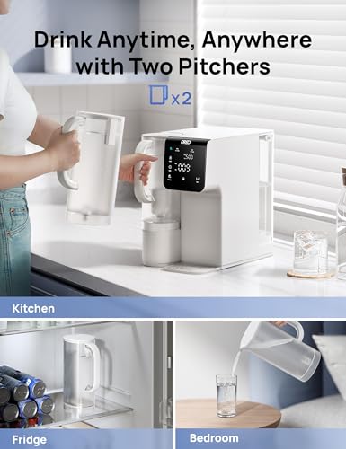 Dreo Reverse Osmosis Water Filter Countertop  7 Stage RO Water Filtration System  Installation Free  Reduce TDS  Water Filter Pitcher for Home  Kitchen  3 1 Pure to Drain  WF511 Upgraded