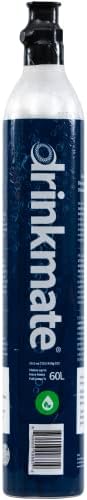 Drinkmate Cilindros roscados de carbonatación de intercambio de CO2 de 60 L, compatible con SodaStream (tornillo), Aarke, Ninja Thirsti, 14.5 onzas, cartucho de repuesto de recipiente de gas (juego de 2)
