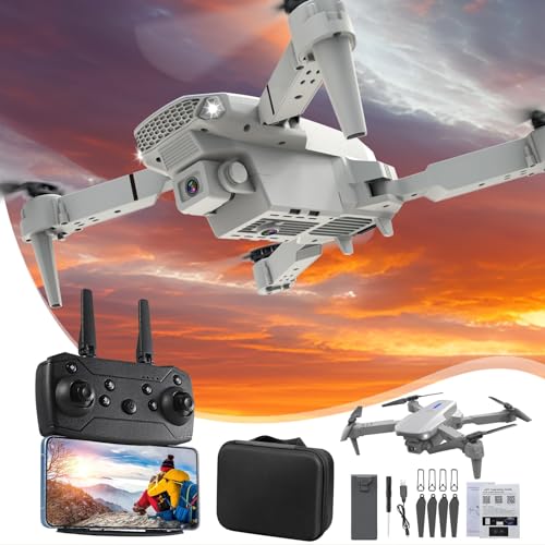 Drone with 1080P HD FPV Camera Remote Control Toys for Boys Girls with Altitude Hold Headless Mode Start Speed Adjustment  App Control  3 Speed Gears  Gesture Control