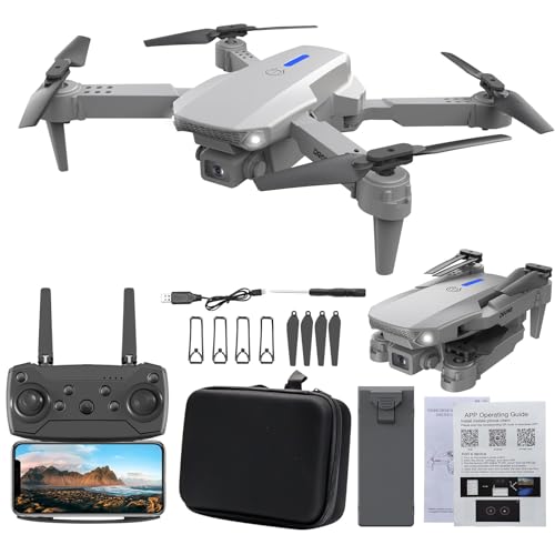 Drone with 1080P HD FPV Camera Remote Control Toys for Boys Girls with Altitude Hold Headless Mode Start Speed Adjustment  App Control  3 Speed Gears  Gesture Control