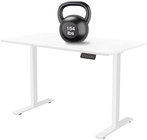 Dual Motor Standing Desk Frame  Electric Adjustable Legs with Memory Presets  Stand Up Desk Frame Workstation  with Cable Management Tray  Headphone Hook  Caster Wheels  for Home Office