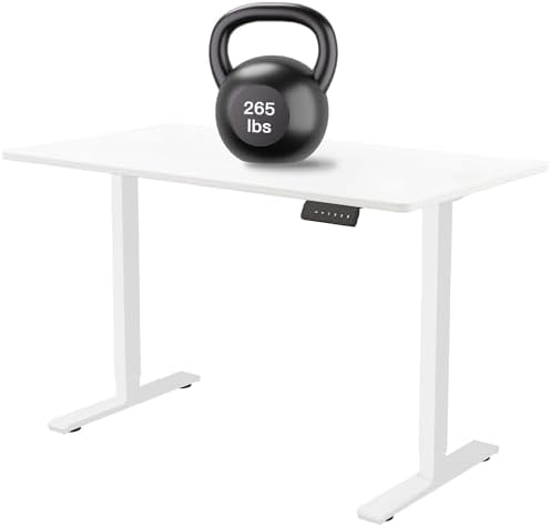 Dual Motor Standing Desk Frame  Electric Adjustable Legs with Memory Presets  Stand Up Desk Frame Workstation  with Cable Management Tray  Headphone Hook  Caster Wheels  for Home Office