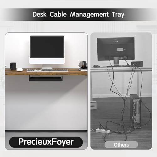 Dual Motor Standing Desk Frame  Electric Adjustable Legs with Memory Presets  Stand Up Desk Frame Workstation  with Cable Management Tray  Headphone Hook  Caster Wheels  for Home Office