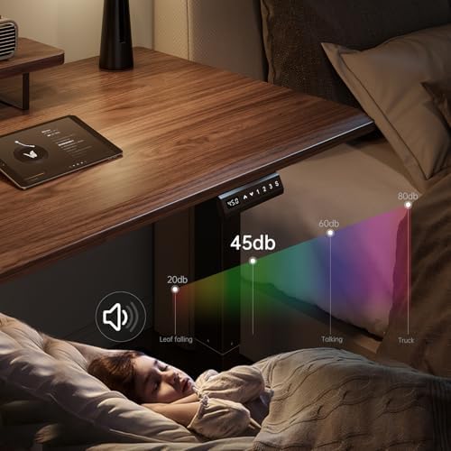 Dual Motor Standing Desk Frame  Electric Adjustable Legs with Memory Presets  Stand Up Desk Frame Workstation  with Cable Management Tray  Headphone Hook  Caster Wheels  for Home Office