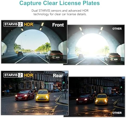 Dual Sony STARVIS 2 IMX678 Sensors 4K 4K Mirror Dash Cam Front and Rear  12 Smart Rear View Camera with ADAS Blind Spot Detection  Super Night Vision HDR  5G WiFi GPS  64GB  24H Parking