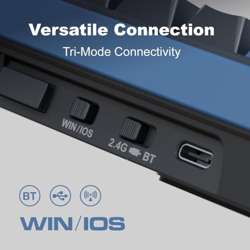 Ducky OK M   65  Wireless Mechanical Gaming Keyboard   Gasket Mount Design  Hot Swappable Switches  Five Layer Acoustic Dampening  RGB  USB C  2 4Ghz  Bluetooth  Wine Red Switch