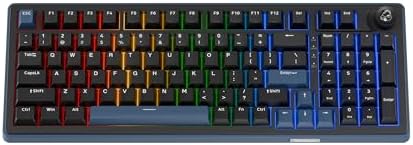 Ducky OK M   65  Wireless Mechanical Gaming Keyboard   Gasket Mount Design  Hot Swappable Switches  Five Layer Acoustic Dampening  RGB  USB C  2 4Ghz  Bluetooth  Wine Red Switch