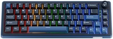 Ducky OK M   65  Wireless Mechanical Gaming Keyboard   Gasket Mount Design  Hot Swappable Switches  Five Layer Acoustic Dampening  RGB  USB C  2 4Ghz  Bluetooth  Baby Switch