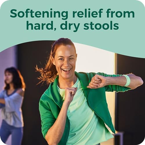 Dulcolax Stool Softener Laxative Liquid Gel Capsules  Gentle Constipation Relief for Hard  Dry Stools  Docusate Sodium 100 mg  50 Count