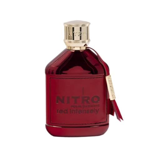 Dumont Nitro Red Intensely 3 4 Fl Oz Extrait De Parfum for Men   Aquatic Woody Fragrance   Rich Sensual Long Lasting Scent