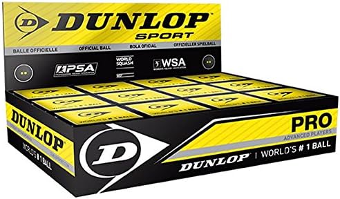 Dunlop Sports Pro XX High Altitude Squash Balls  Single Green Dot  Box of 12
