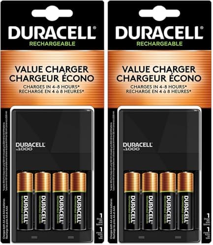 Duracell Rechargeable AA Batteries 4 Count  Long lasting Power  All Purpose Pre Charged NiMH Double A Battery for Household and Gaming Devices