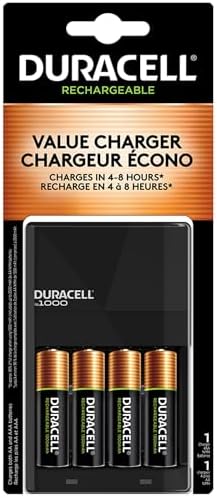 Duracell Rechargeable AA Batteries 4 Count  Long lasting Power  All Purpose Pre Charged NiMH Double A Battery for Household and Gaming Devices