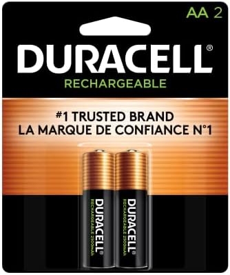 Duracell Rechargeable AA Batteries 4 Count  Long lasting Power  All Purpose Pre Charged NiMH Double A Battery for Household and Gaming Devices