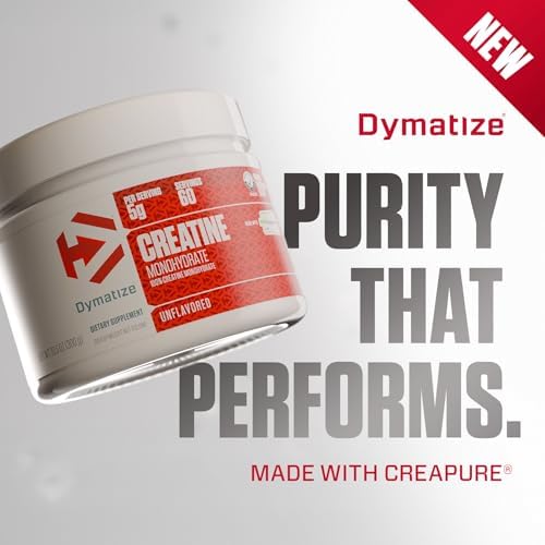 Dymatize Creatine Monohydrate Powder with CREAPURE  Product of Germany   5g Per Serving  60 Servings  300g   Creatine for Women and Men  Gluten Free