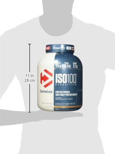 Dymatize ISO 100 Whey Protein Powder with 25g of Hydrolyzed 100  Whey Isolate  Vanilla 5 Pound  Package may vary