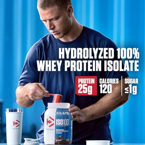 Dymatize ISO 100 Whey Protein Powder with 25g of Hydrolyzed 100  Whey Isolate  Vanilla 5 Pound  Package may vary