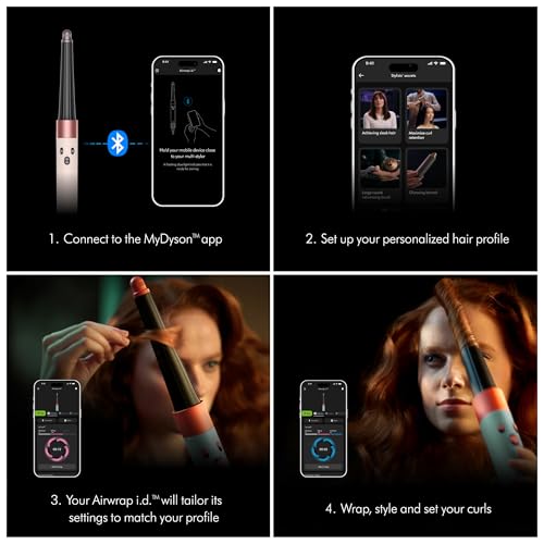 Dyson Airwrap i d   Multi Styler  Allure Winner  Bluetooth Connected  No Heat Damage  6 in 1 Versatility  Intelligent Hair Styler