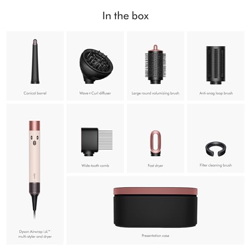 Dyson Airwrap i d   Multi Styler  Allure Winner  Bluetooth Connected  No Heat Damage  6 in 1 Versatility  Intelligent Hair Styler