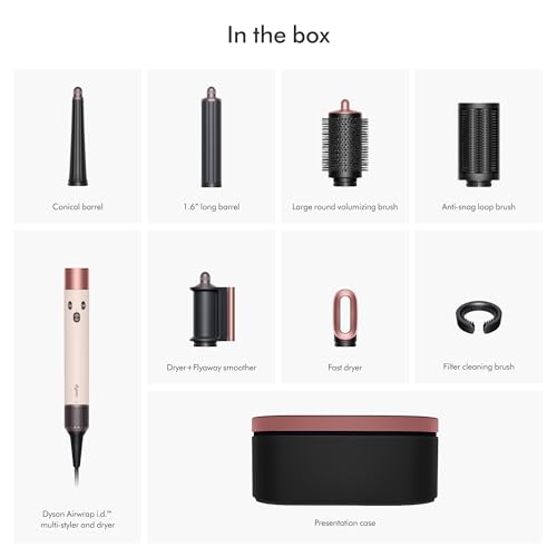 Dyson Airwrap i d   Multi Styler  Allure Winner  Bluetooth Connected  No Heat Damage  6 in 1 Versatility  Intelligent Hair Styler