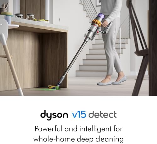 Dyson V15 Detect Cordless Vacuum Cleaner  Yellow/Nickel