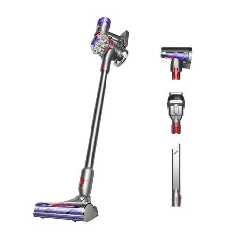 Dyson V8 Cordless Vacuum  Cleans Hard Floors and Carpets  Detangles  Converts to Handheld  115AW  2 Power Modes  Up to 40 Minutes 