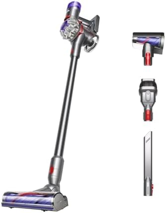 Dyson V8 Cordless Vacuum  Cleans Hard Floors and Carpets  Detangles  Converts to Handheld  115AW  2 Power Modes  Up to 40 Minutes 